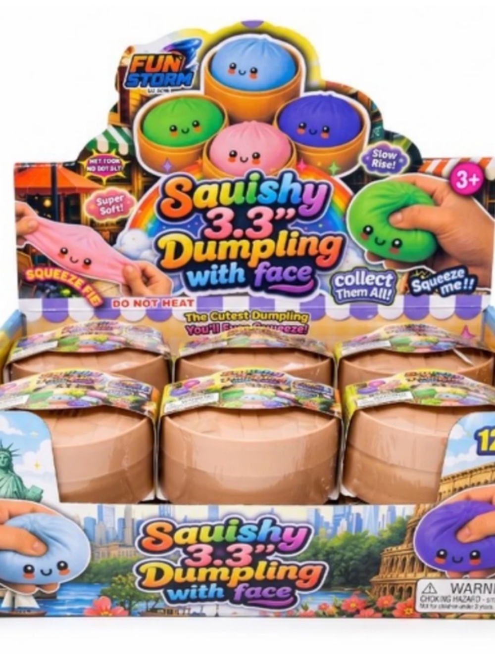 Fun Storm Mystery Squishy Dumpling Blind Box (1pc by order )